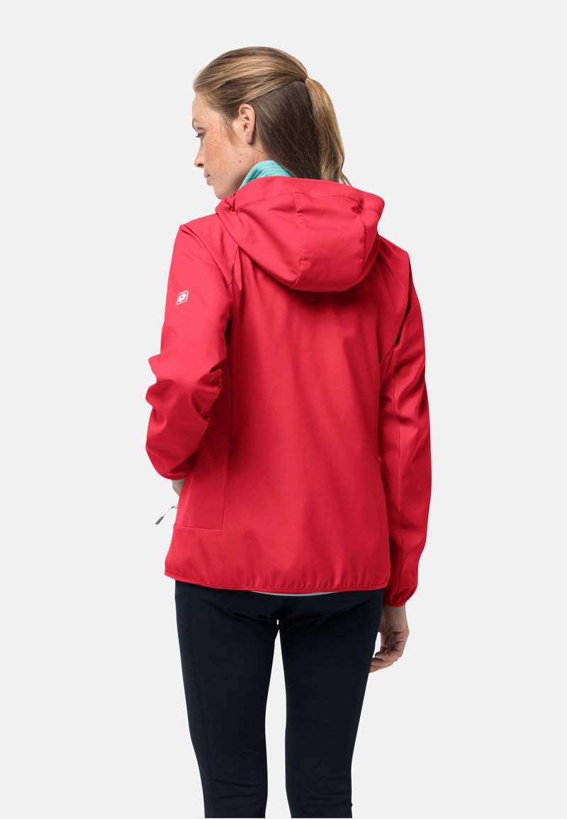 Jack Wolfskin EAGLE PEAK Soft shell jacket tulip red/red Zalando