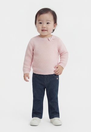 EMBROIDERY LIANE - Jean droit - dark blue