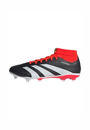 adidas Performance PREDATOR 24 LEAGUE FIRM GROUND - Firm-ground football boots - core black cloud white solar red