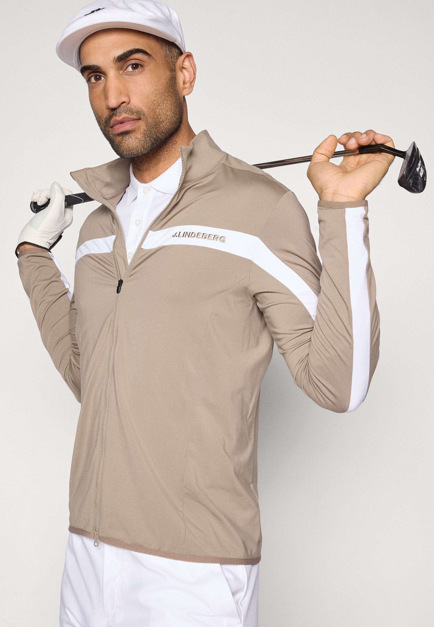 J.LINDEBERG Sports JARVIS MID LAYER - Training jacket - brindle