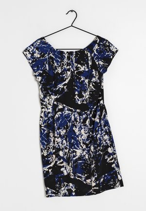 Robe de jour - blue/white/black