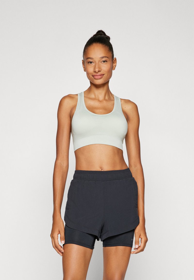 ONLY Play ONPDAISY-2 SEAM BRA  - Vidutiniškai krūtinę prilaikanti sportinė liemenėlė - aqua gray