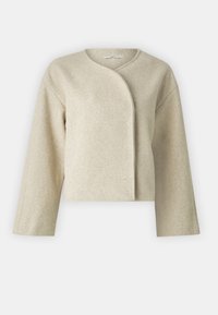 ROUND NECK PETITE JACKET - Skraistė  - beige melange