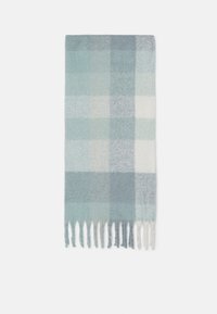 Sjal - mint/white