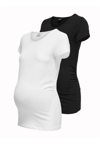 OLMLOVELY ONECK 2PACK - Paprasti marškinėliai - black pack w white