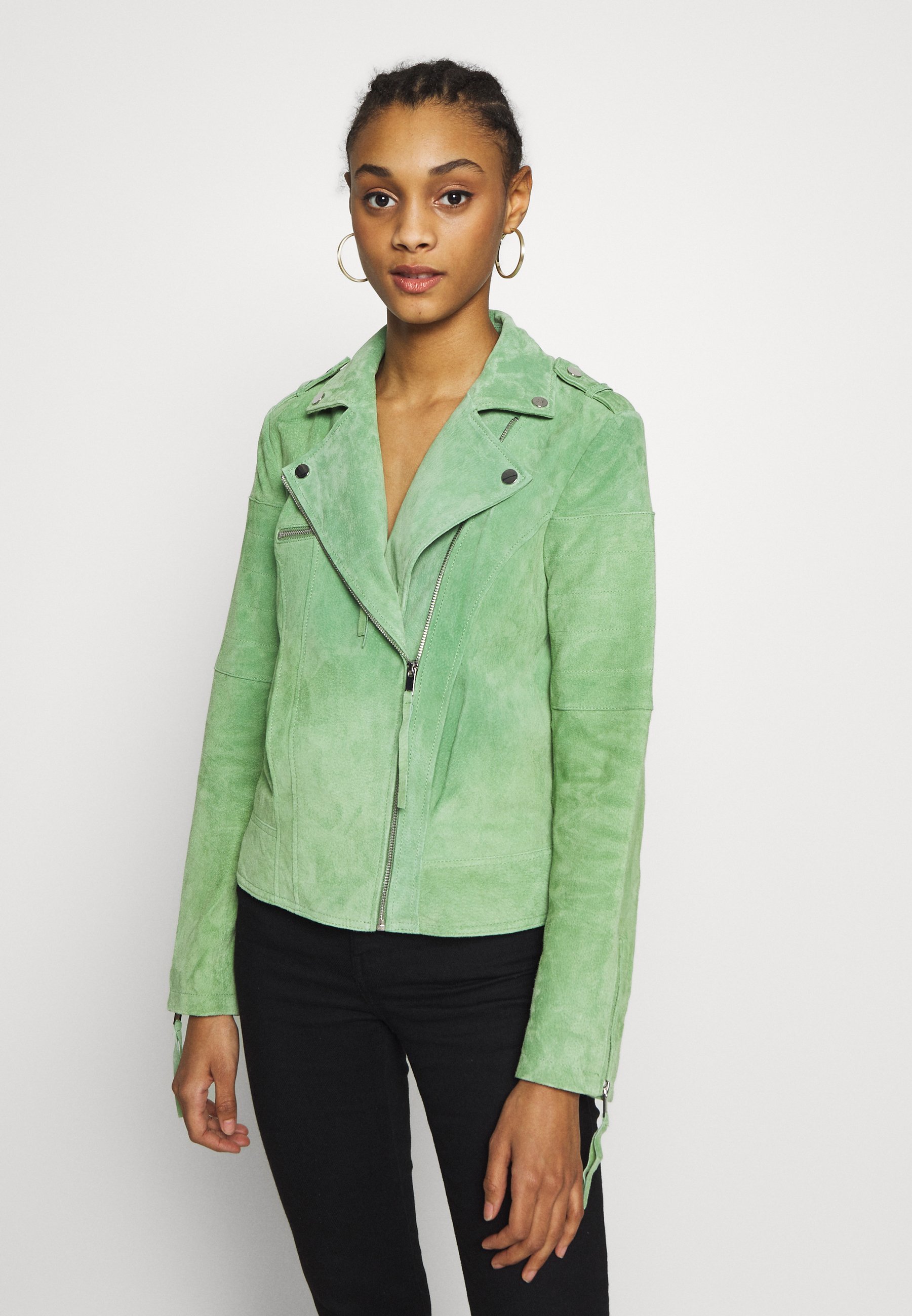 Vila VICRIS JACKET Skinnjacka loden frost Zalando.se Vila VICRIS Skinnjacka brown Zalando.se