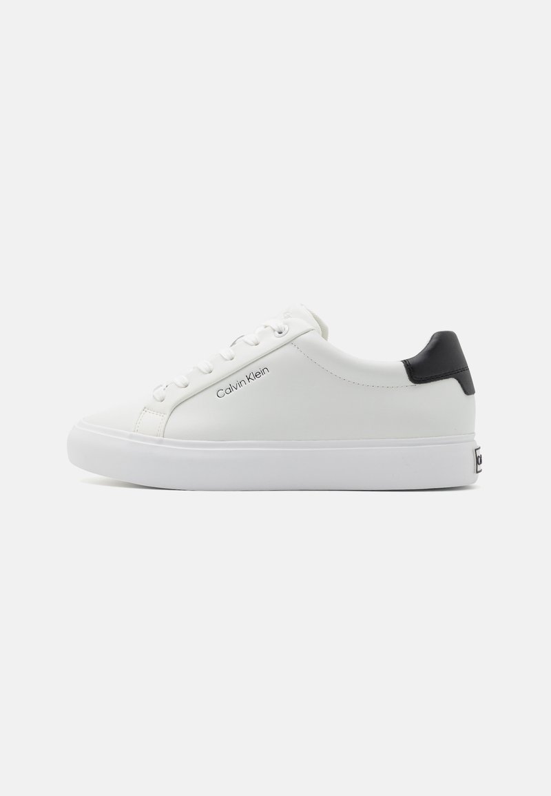 Calvin Klein LACE UP - Zapatillas - white/black