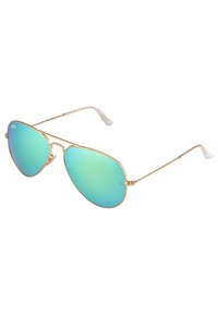 Ray-Ban AVIATOR LARGE UNISEX - Occhiali da sole - goldfarben/grün