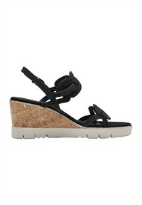 Tamaris Sandali con plateau - black