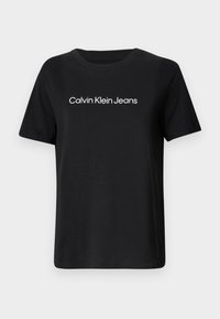 LOGO STRAIGHT TEE - T-shirt imprimé - black