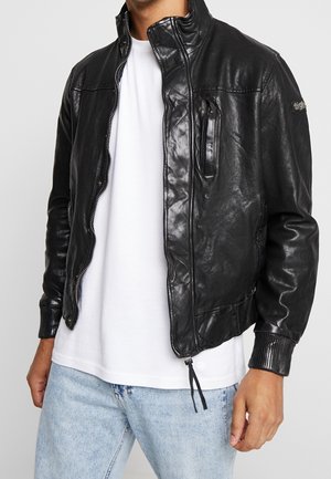Giacca di pelle - black