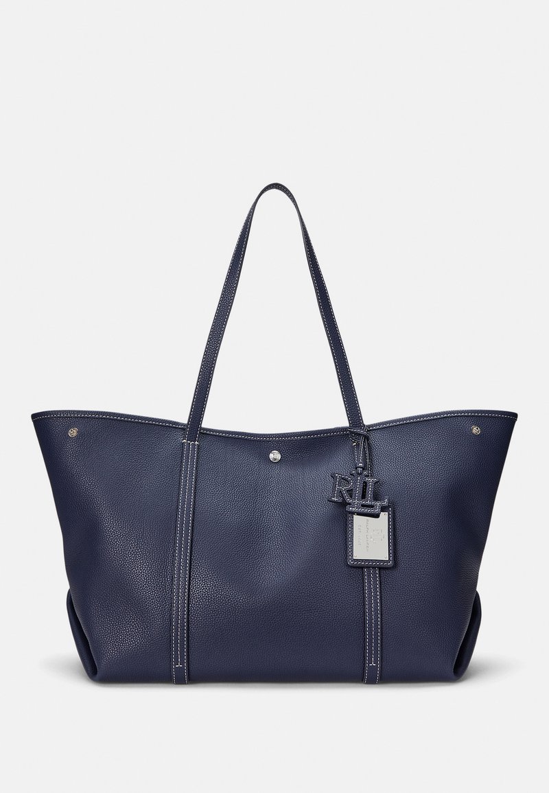 Lauren Ralph Lauren PEBBLED LEATHER LARGE EMERIE TOTE BAG - Weekend bag - refined navy