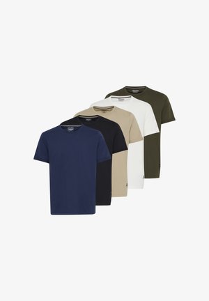 Blend BHTEE 5 PACK - T-Shirt basic - dresblcrockwhieforestblack