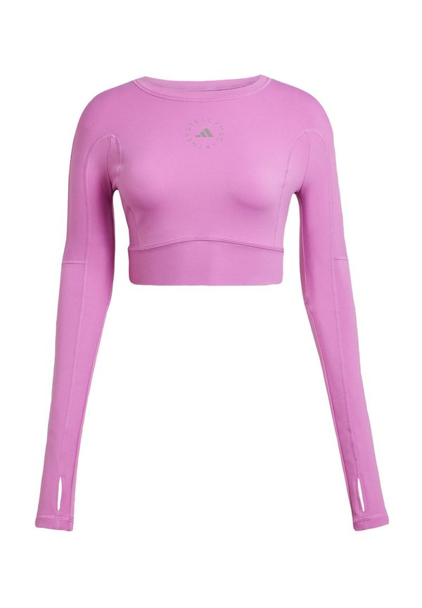 TST CROP - Long sleeved top - semi pulse lilac4