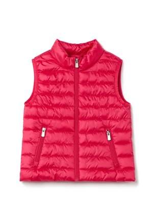 FULL-ZIP  - Waistcoat - strawberry red