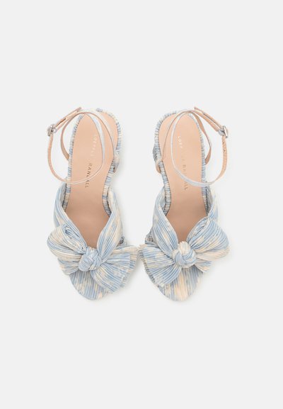 Loeffler Randall CAMELLIA PLEATED KNOT HEELED WITH ANKLE STRAP - Sandaletter - dusty blue