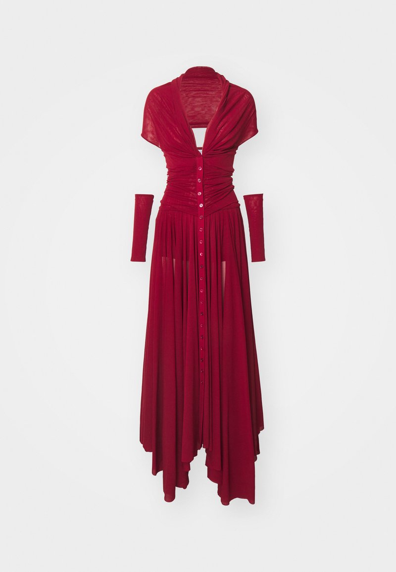 philosophy di lorenzo serafini red dress PHILOSOPHY DI LORENZO SERAFINI Red Satin Open Back Slip Dress 8 U.S , 12 UK NWT
