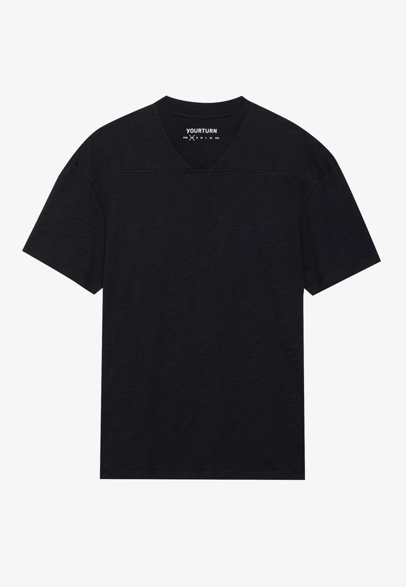 YOURTURN T-shirt basic zwart YOURTURN T-shirt basic zwart