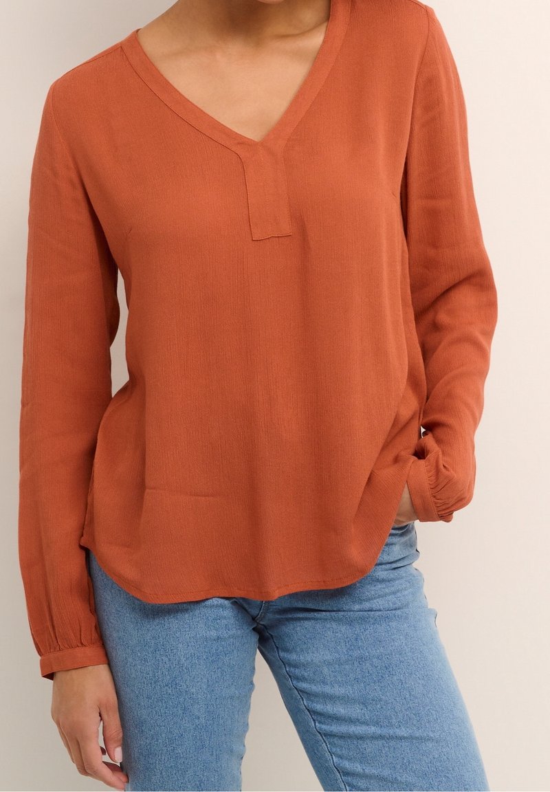 Kaffe Camicetta - mottled brown