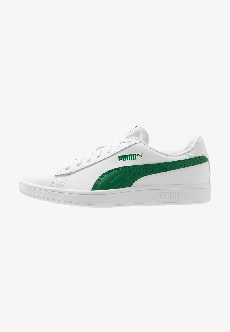 Puma SMASH UNISEX - Sneakers basse - white/amazon green