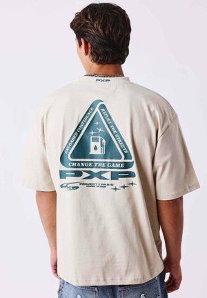 Project X Paris, T-SHIRT MANCHES COURTES IMPRIMÉ DEVANT ET DOS - T-shirt con stampa - ivoire
