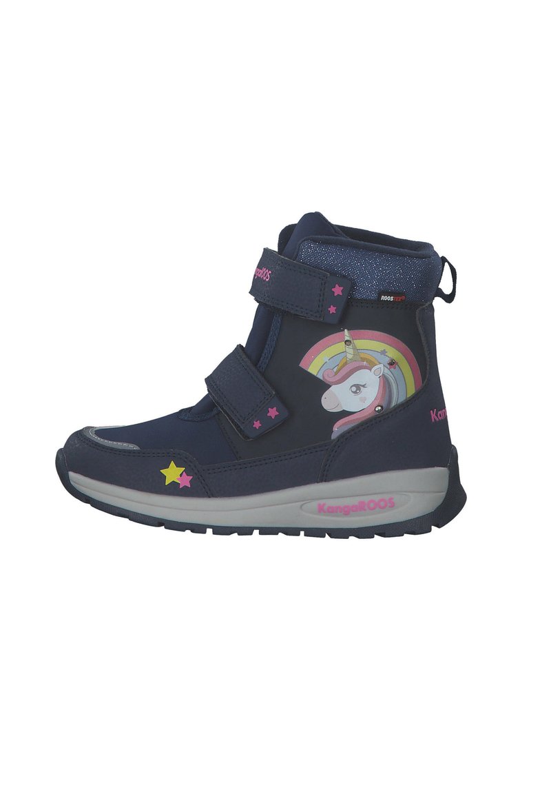 KangaROOS CANDELA - Snowboot/Winterstiefel - dk navy daisy pink unicorn