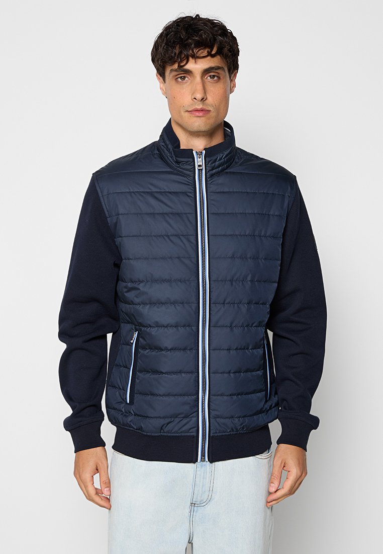 Bugatti Sweater met rits beige Bugatti Sweater met rits beige