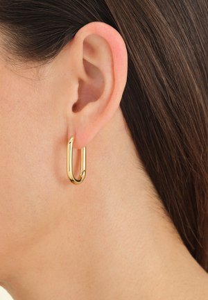 OVAL HOOPS. - Earrings - gold-coloured