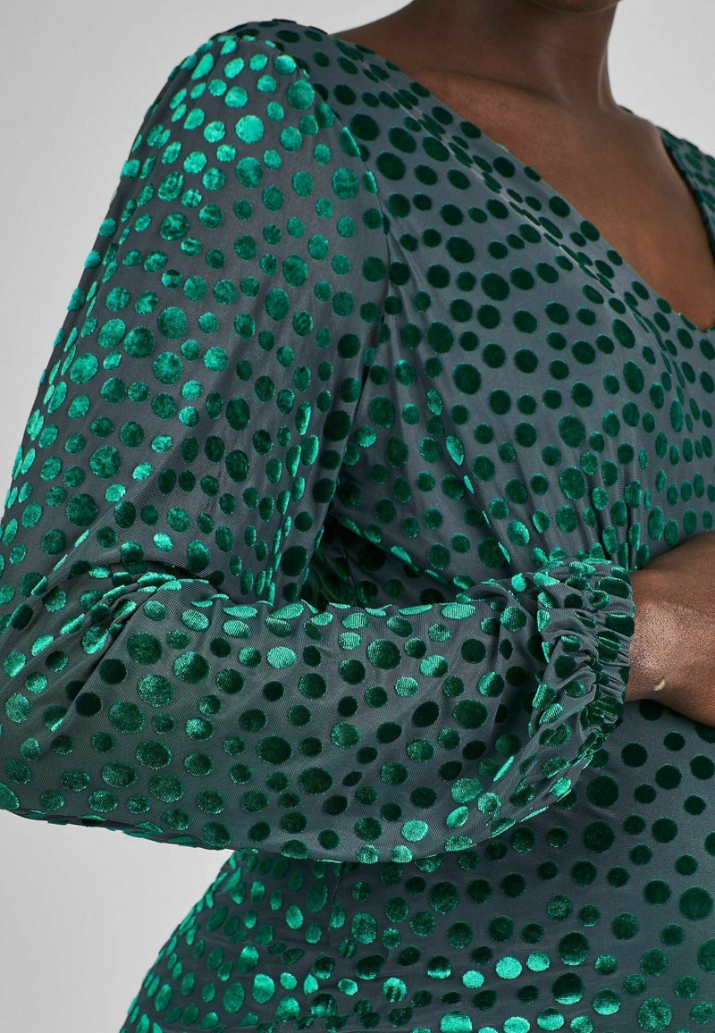 JoJo Maman Bb DEVORE SPOT MATERNITY - Day dress - teal green/green - Zalando JoJo Maman Bb DEVORE SPOT MATERNITY - Day dress - teal green/green - Zalando