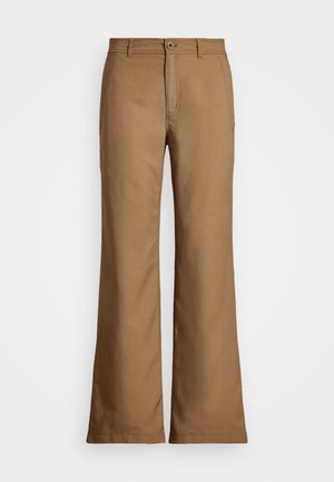 Lauren Ralph Lauren, CANVAS WIDE LEG PANT - Trousers - honey tan