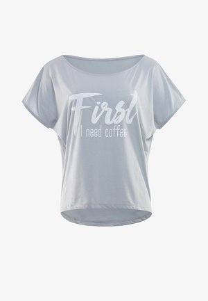 MCT002 ULTRA LIGHT  - T-shirt med print - cool grey/glitter/white