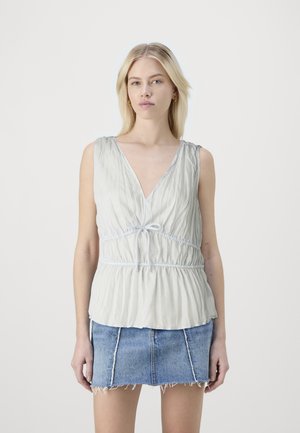 CINCHED WAIST CRINKLE - Topper - grey