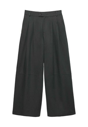 PULL&BEAR WIDE-LEG DARTED - Broek - dark grey