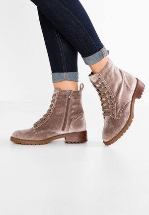 Bottines à lacets - taupe