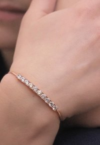 MYC Paris PARURE ROUND MIA SET - Orecchini - couleur or rose / cristal