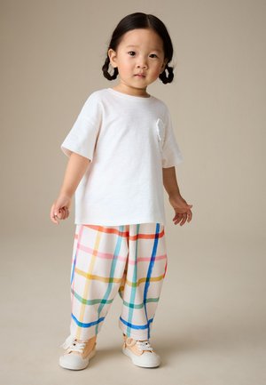 Next REGULAR FIT - BARREL LEG - Housut - rainbow check