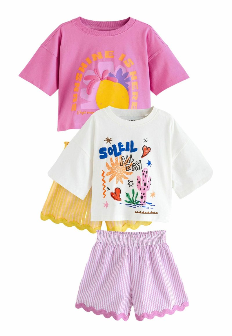 Next - REGULAR FIT - 2 PACK SET - Komplet pižame - pink blue, Povečajte