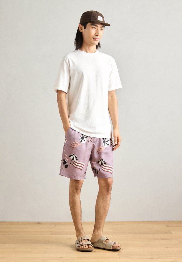 REGULAR FIT 3 CROSSES - Basic T-shirt - whilte