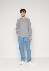 GANT BICOLORED RAGLAN C-NECK - Pullover - dark grey