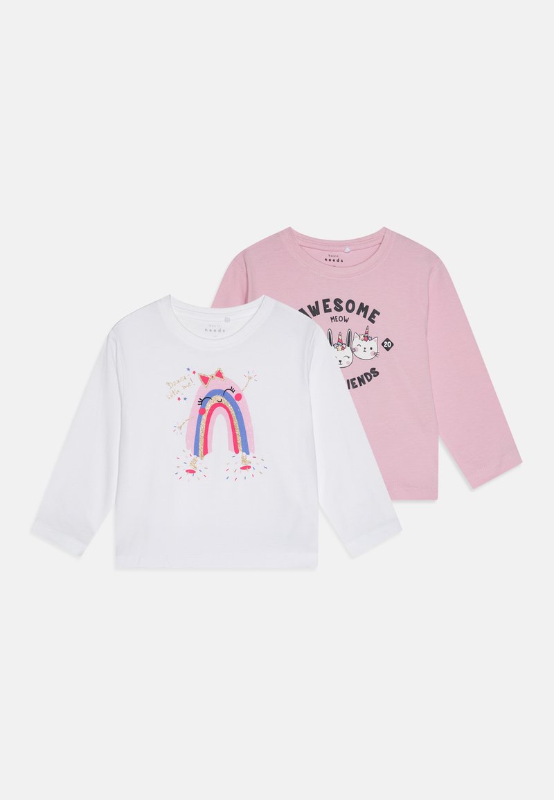 Name it NMFVEEN 2 PACK - Pikkade varrukatega topp - corsage/bright white