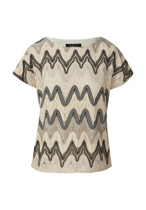 s.Oliver BLACK LABEL Print T-shirt - ecru