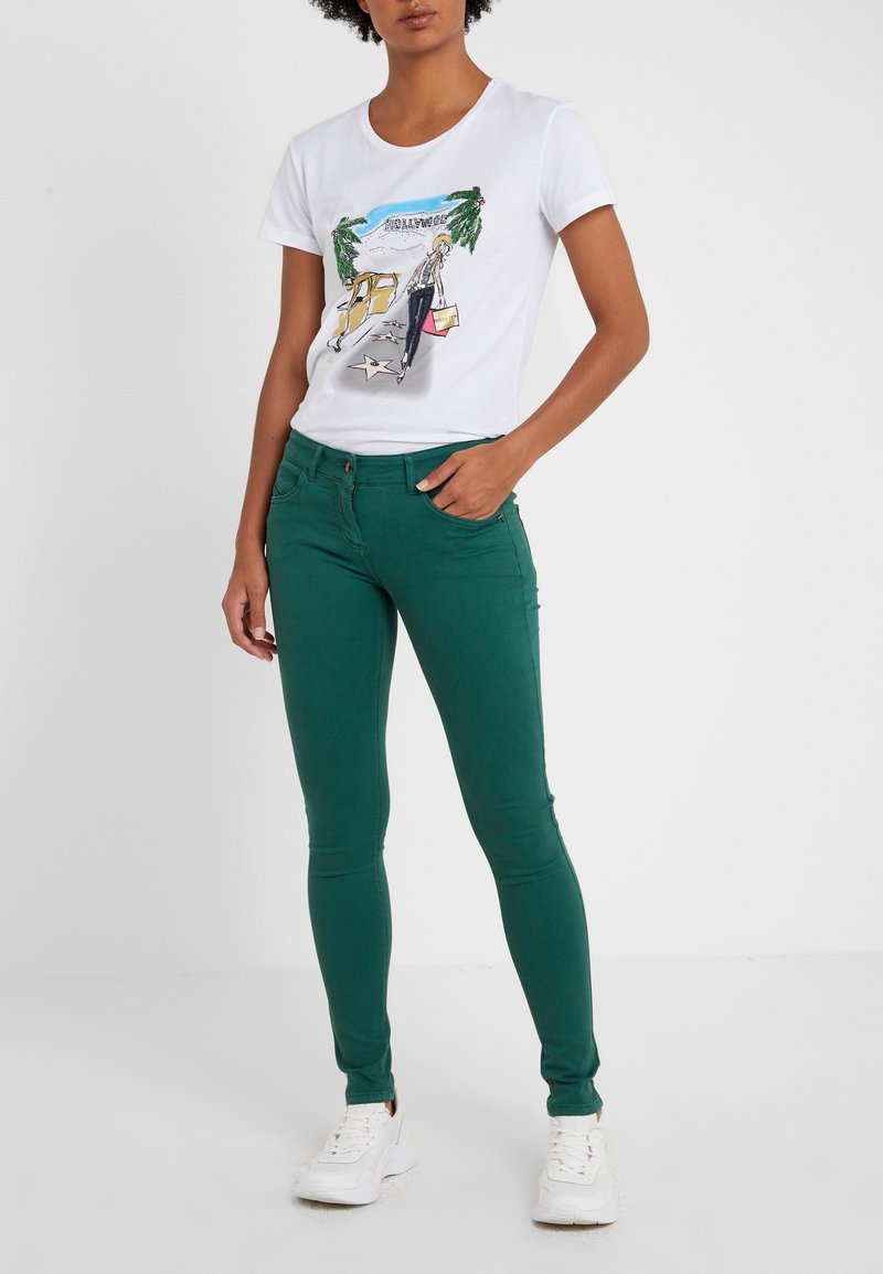 Patrizia Pepe Vaqueros pitillo - dark green