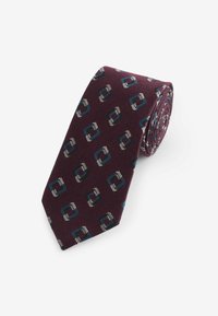 Next REGULAR - Krawatte - burgundy red geometric