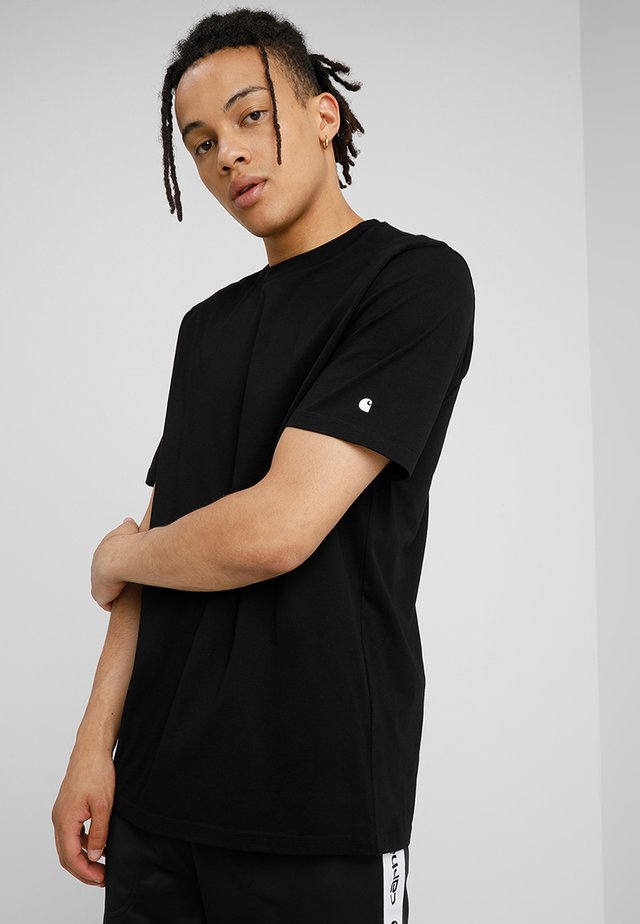 BASE  - T-shirt basique - black/white