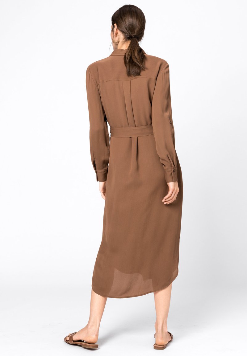 Hallhuber Blusenkleid Noisette Braun Zalando De 