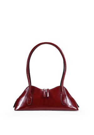 HOMBRO CON CREMALLERA - Bolso de mano - rojo