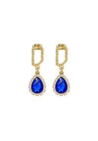 PRINCESS'S WATER DROP - Ohrringe - gold coloured/blue