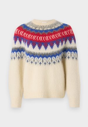 CREW NECK LONG SLEEVE - Džemper - ivory