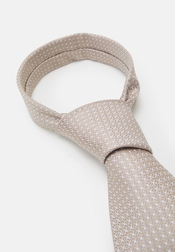 STRUCTURED TONE - Tie - beige
