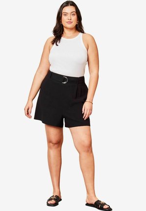 BELTED WITH A TOUCH  - Šortky - black